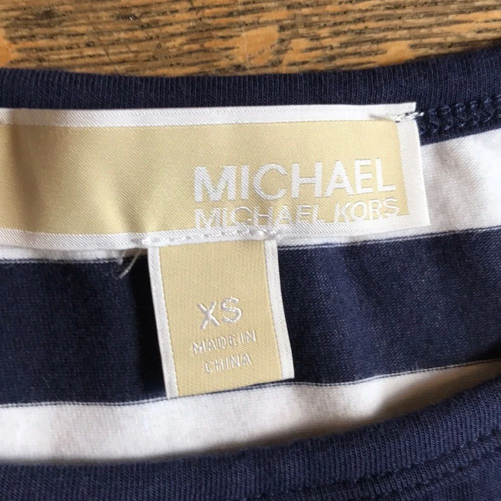 Vestito T Shirt Divertente Michael Kors a Righe
