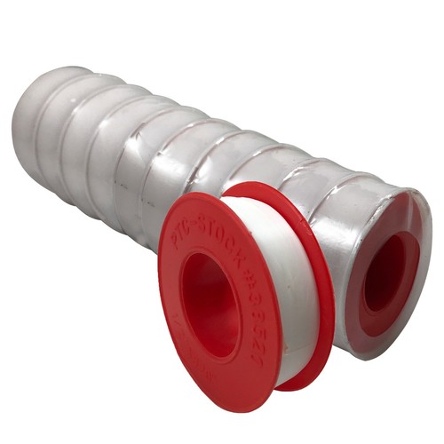 Pipe & Thread Sealant PTFE Teflon Tape 1/2" x 520" (44 FT) - 10 Rolls Per Sleeve