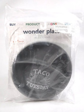TACO TUESDAY Gray Wonder Suction 2 Table Silicone Divided Baby Plate Bella Tunno