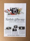 1960 KODAK CAMERAS & PROJECTORS Christmas Original 2-Page Print Ad, 13.25"x10" — photo 2