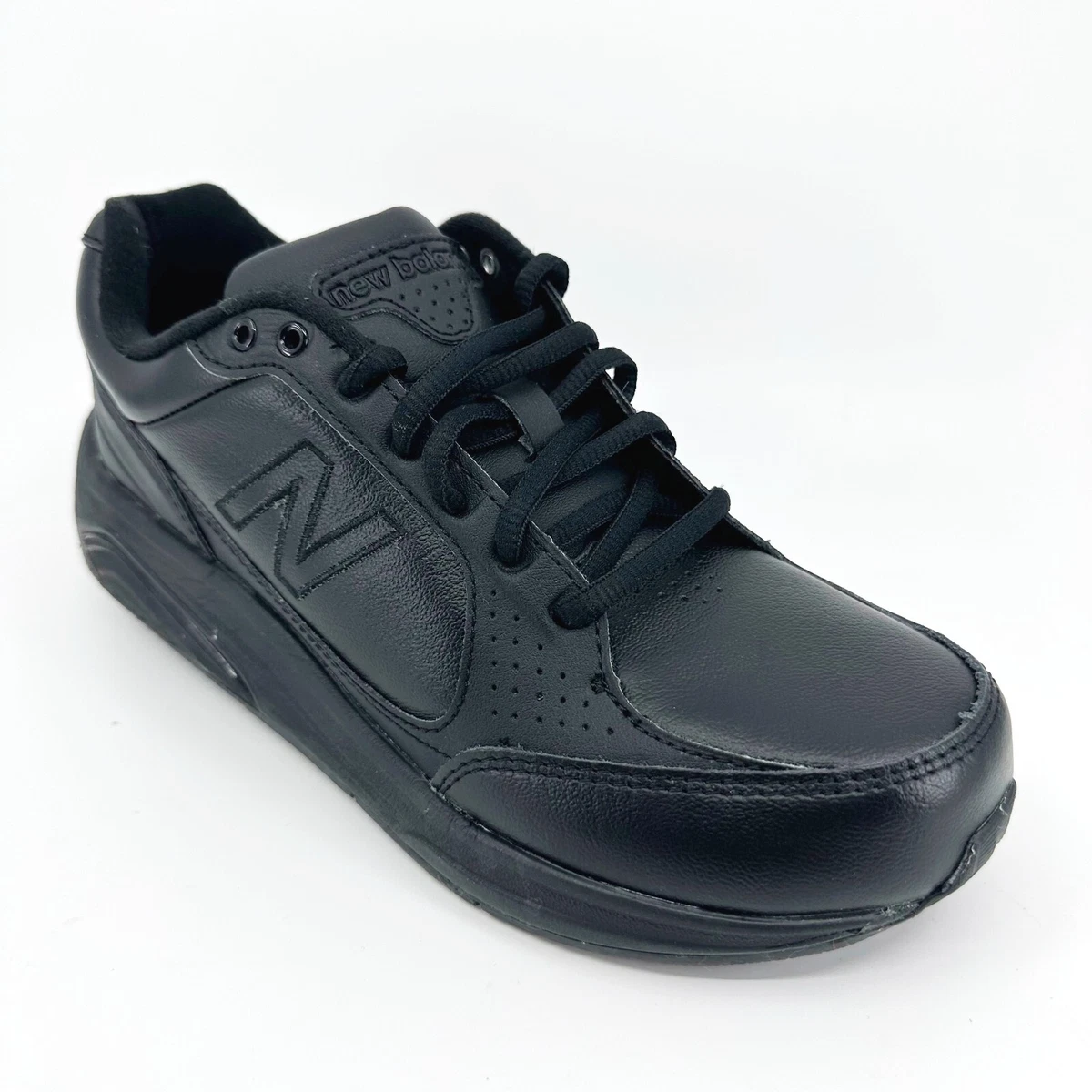 New Balance 928 Black Roll Bar Womens Leather Walking Sneakers