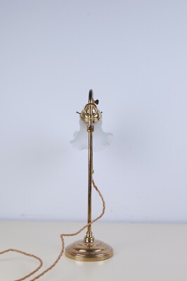 Abat-jour Vintage En Verre Opalin Pour Lampe à Pétrole – Motif Fleurs