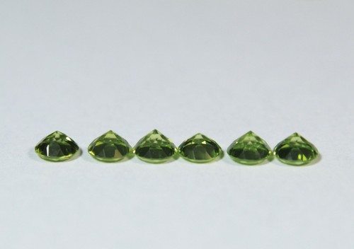 Feine Qualität 5 mm Rund Brlliant PERIDOT Edelsteine NATUR - Bild 5 von 5