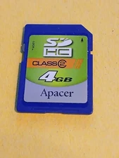 Apacer 4GB SD SDHC Memory Card - Class 2