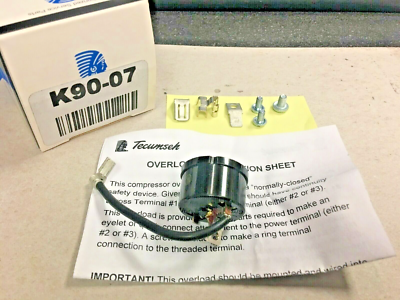 #ad TECUMSEH Compressor Overload Safety For BM# AE500AT Model# AEA3414YXA K90 07 $35.95