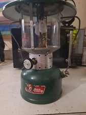 1968 Coleman 220F Green Vintage 2 Mantle Camping Lantern 68 W/ Striker