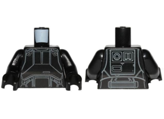 LEGO Star Wars Imperial Death Trooper Torso Piece Part sw0807