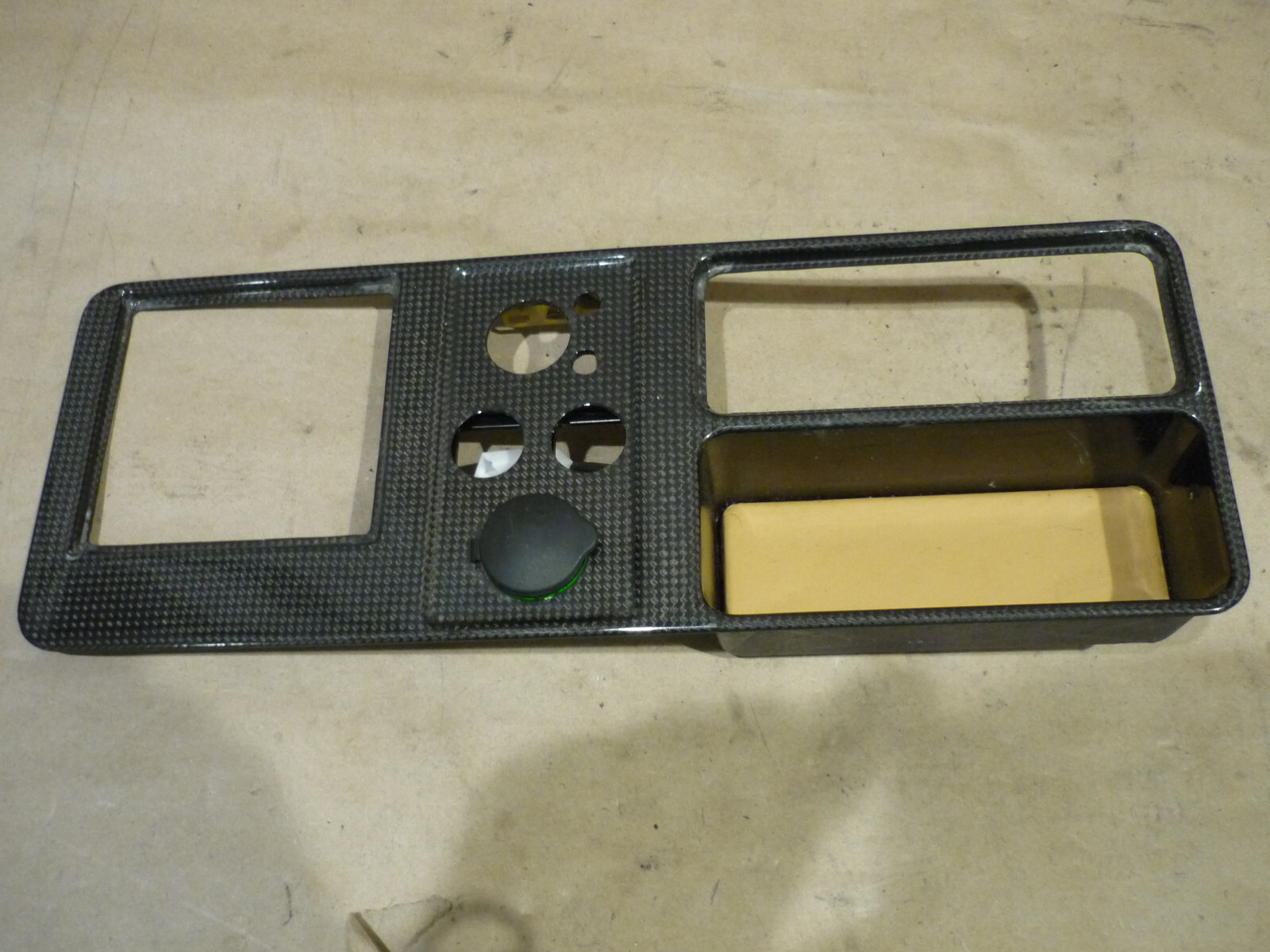 Ferrari 430 Spider - Center Console Button Panel Carbon Fiber - P/N 69174000