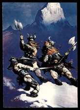 Frank Frazetta Fantasy Art Exotic Pin Up Card 16 The Snow Giants Viking Men