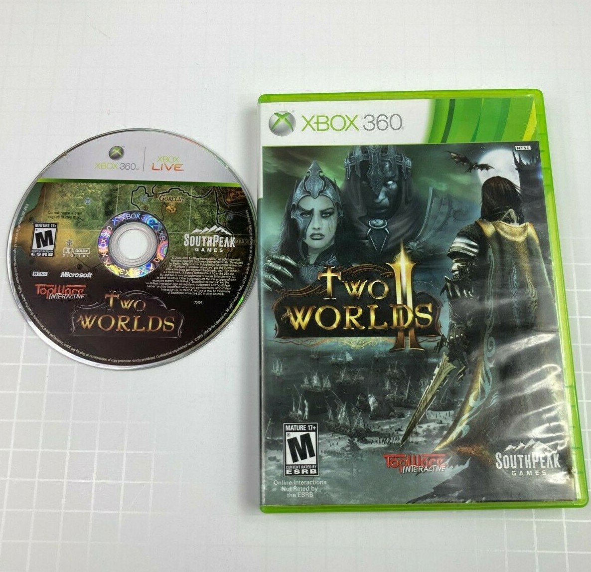 Two Worlds 1 + Two Worlds II 2 (Microsoft Xbox 360 2007, ) Bundle Lot ...