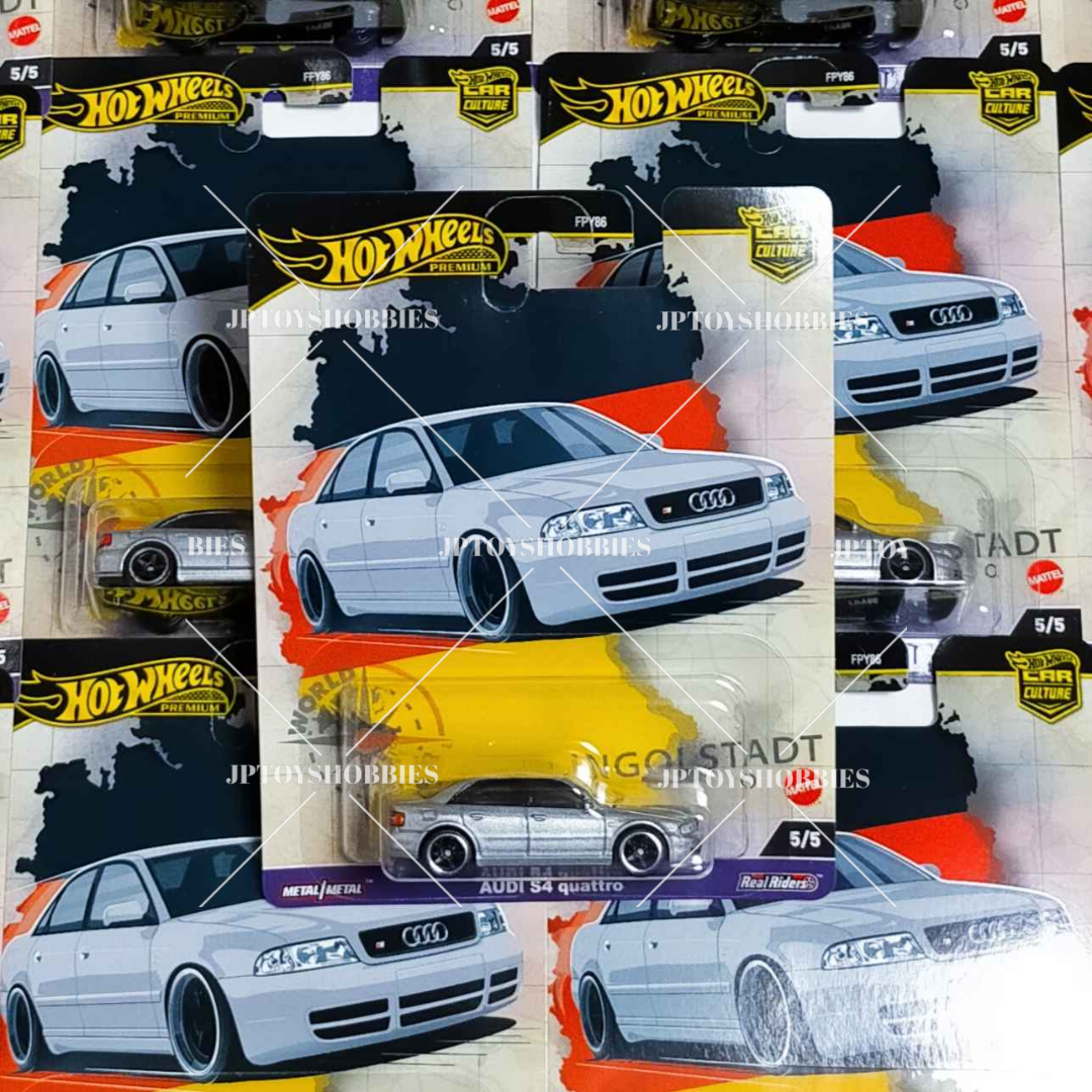 新品10個ホットウィール カーカルチャーワールドツアー アウディ S4 クワトロ Hot Wheels Premium Car Culture World Tour Audi S4 quattro | eBay