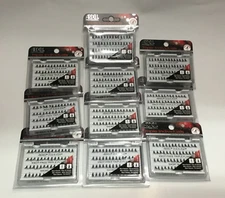 Lot of 10 Ardell Duralash triple  Individual Eyelashes Knot Free Short