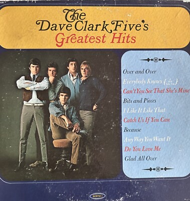The Dave Clark Five's Greatest Hits Vinyl LP 1966 Mono Epic LN 24185 - CLEANED