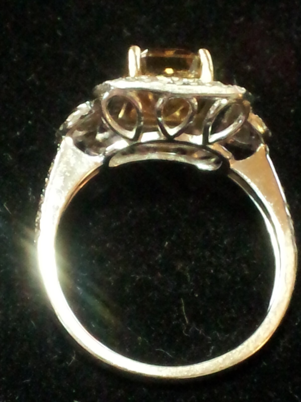 2.63 TCW CHOCOLATE NATURAL RADIANT CUT VS2 DIAMOND ENGAGEMENT RING SIZE