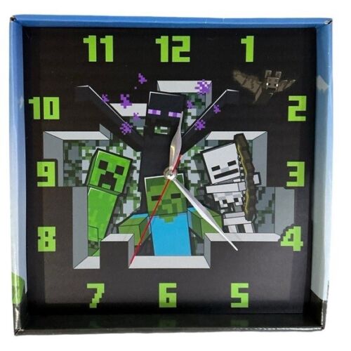 Minecraft Wall Clock Block Creeper Analog Quartz Battery Operated 11 in NEW NIB - Picture 15 of 15