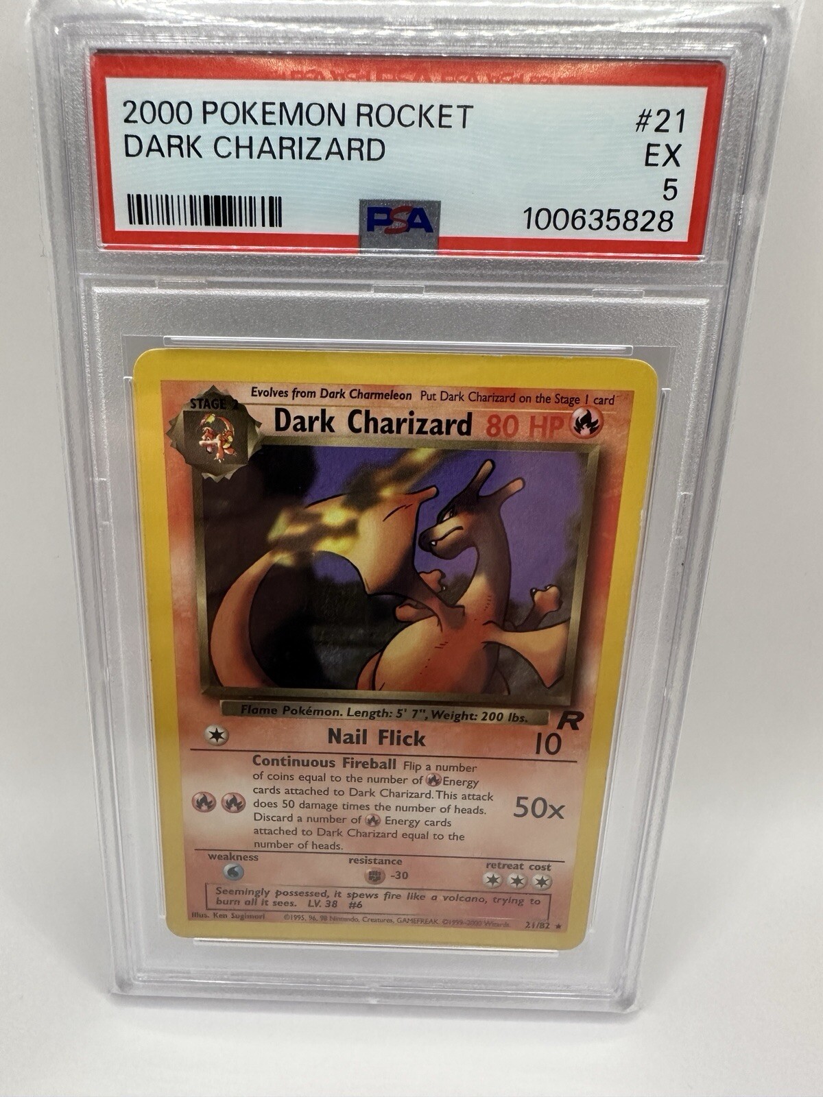 Dark Charizard 21/82 Non Holo Rare Pokemon Rocket PSA 5 | eBay