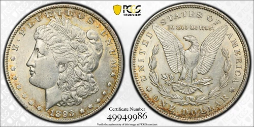 1893 Morgan Silver Dollar PCGS XF45