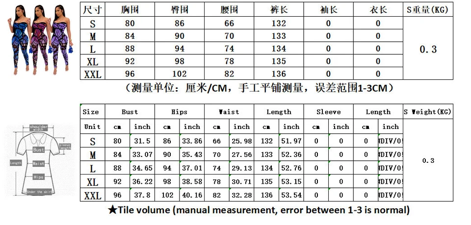 Сексуальные женщины без рукавов холодные плечи узкие печать пэчворк клуб комбинезон вечеринки - Изображение 2 из 4