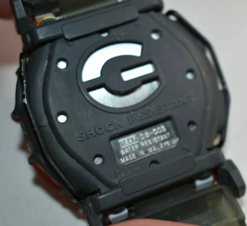 RARE Casio G Shock G Lide Red Gray DW 003 Men s Watch NEW BATTERY