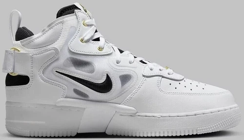 Nike Air Force 1 React Mid 40th Anniversary - White Black