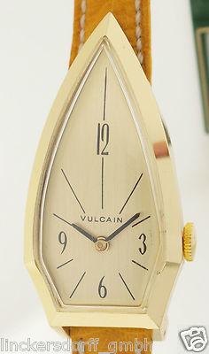 VULCAIN SCHWEIZ DAMEN / HERREN ARMBANDUHR IM ROCKET-DESIGN-KULT - 1950er JAHRE