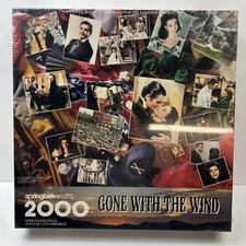 Gone With The Wind Springbok By Hallmark 2000 Interlocking Puzzle Pieces 34”x42”