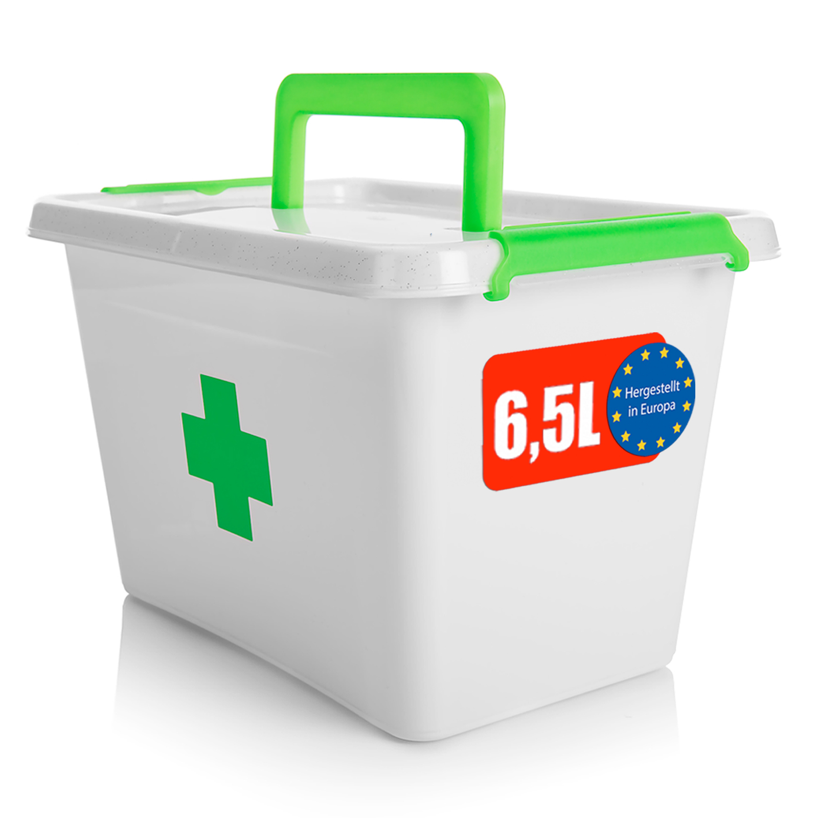 Medizinbox Medikamentenbox 6,5 L aus BPA-freiem & lebensmittelechtem Kunststoff