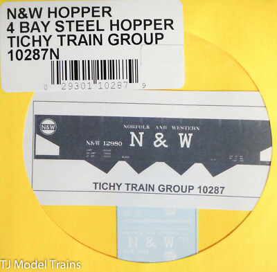 Tichy Train Group #10287N N&W Hopper 4-Bay Steel Hipper (Decal 1:160th Scale)   