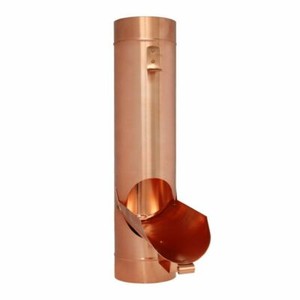 Zambelli Standrohr Zubehör Zambelli Wasserablaufklappe Kupfer 100 Mm | AT Regenrohrklappe 80mm