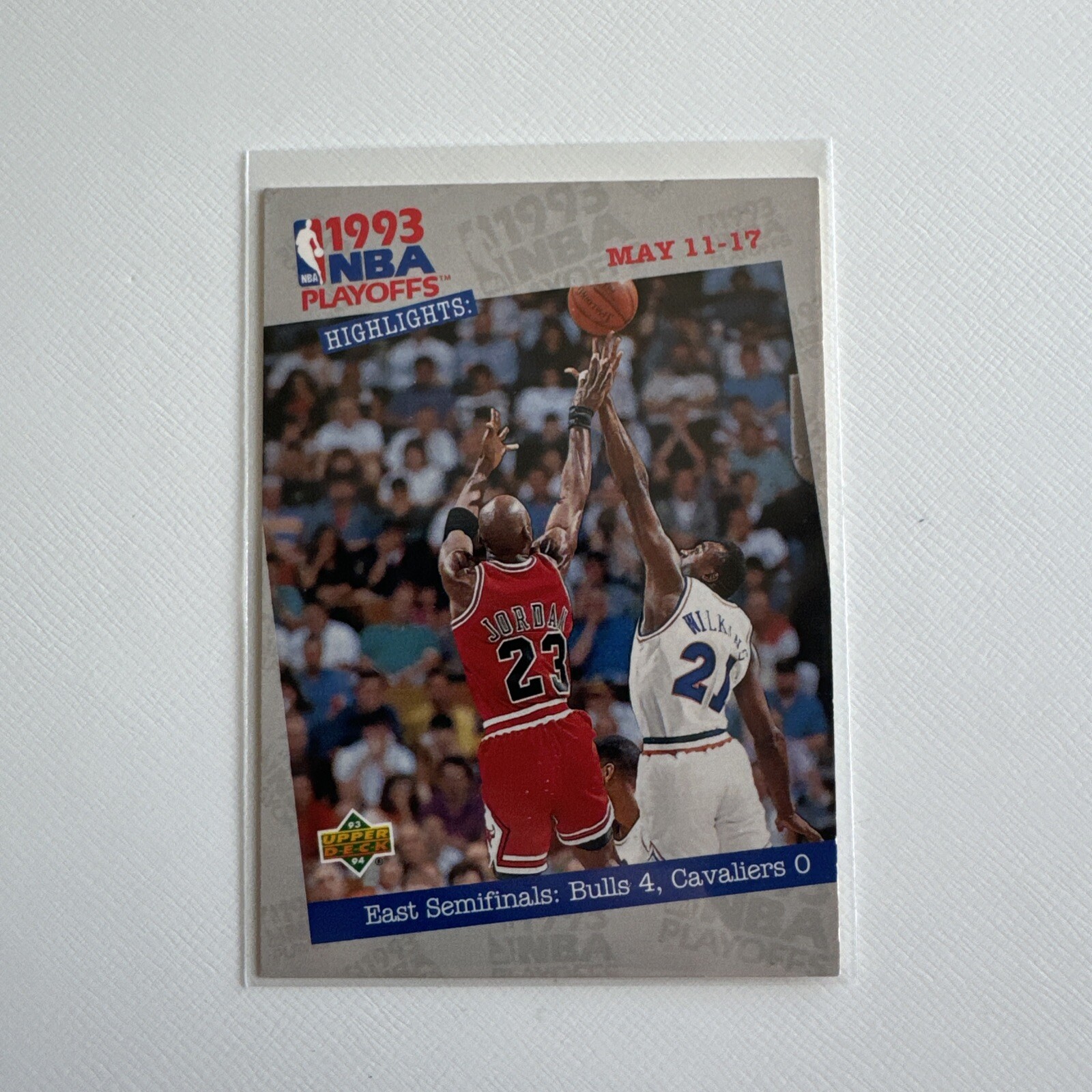 Michael Jordan 1993-94 Upper Deck NBA Playoff Highlights #187 Bulls