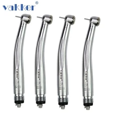 4PC Vakker V1-PLUS High Speed Turbine Handpiece 4 Hole Contra Angle Non-Optic