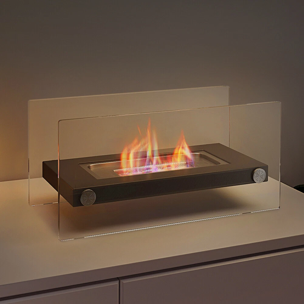 Rectangle Bioethanol Table Top Fire Pits In/Outdoor Portable Fireplace Fire- Bowl | eBay