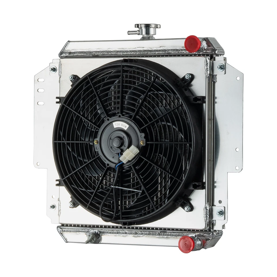 2-ROW Radiator+Shroud Fan Fit 81-96 1990 Suzuki Sierra Jimny Hardtop SJ410 SJ41 Foto 3 de 4