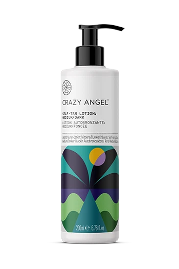 Crazy Angel Self Tan Lotion MEDIUM / DARK, Vegan - Pump Bottle 200ml