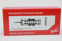 Herpa 085274 Fahrgestell Tandem AnhäNger 7,82M Wechselaufbauten 1:87 H0 Neu