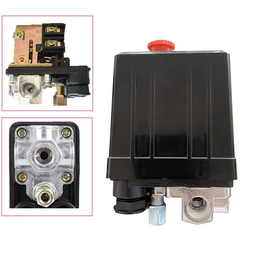 Heavy Duty 175 PSI 240V Air Compressor Pressure Switch Control Valve NEW 4 Port - Picture 7 of 14