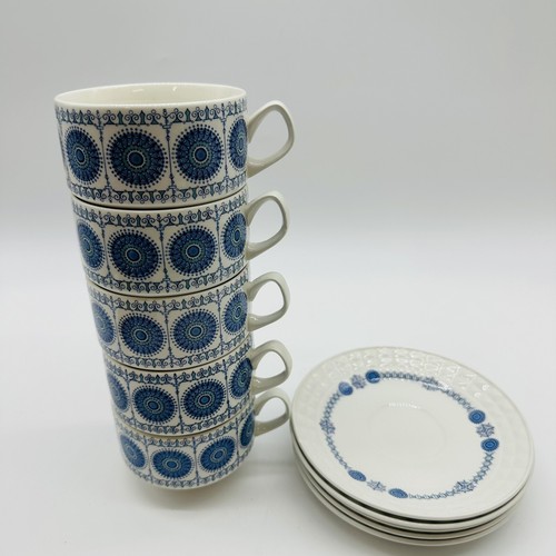 Pontesa Ironstone Cup And Saucer set Made In Spain , contains 5 sets - Picture 17 of 21