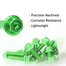 For GTR 1400 Concours 14 06-17 16 15 CNC Brake Master Cylinder Bolts Set GREEN