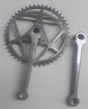 Guarnitura bici sport in acciaio, corona denti 46, Bianchi Maino Legnano