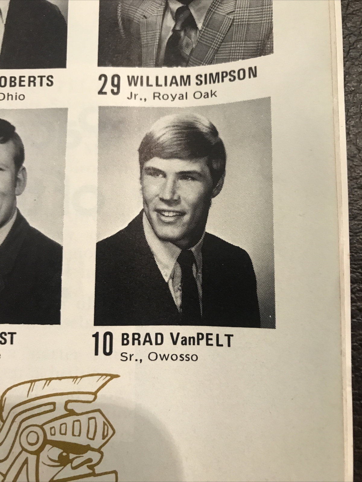 1972 MN Gophers v Michigan State Spartans Football Program Herb Brooks