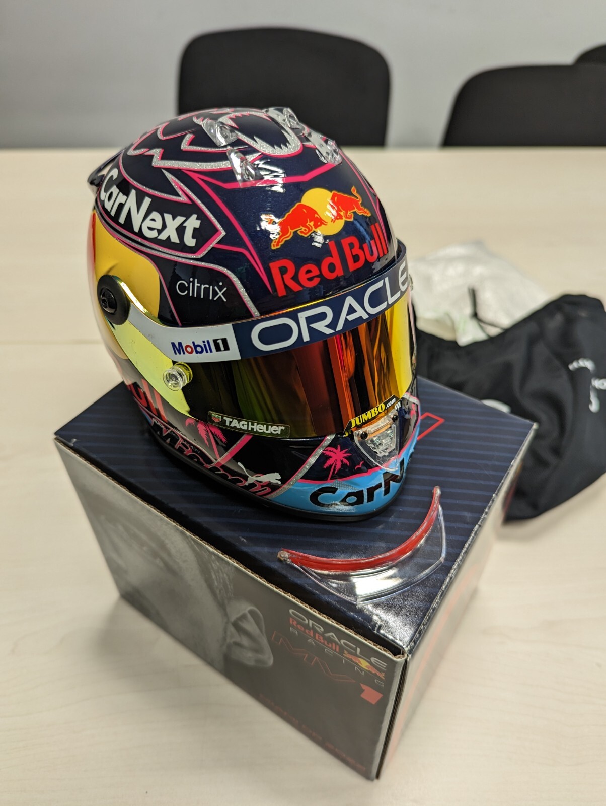 mini helmet max verstappen