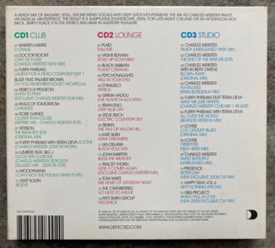 Defected presents Charles Webster Defected Presents Charles Webster ( 3 CD Set) New \u0026 Sealed | eBay