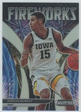 2022 Panini Prizm Draft Picks Fireworks Prizms Silver #FW-KM Keegan Murray