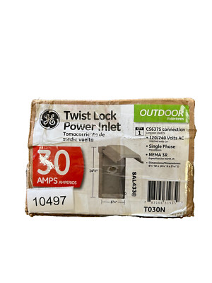 GE T030N Twist Lock Power Inlet 120/240VAC