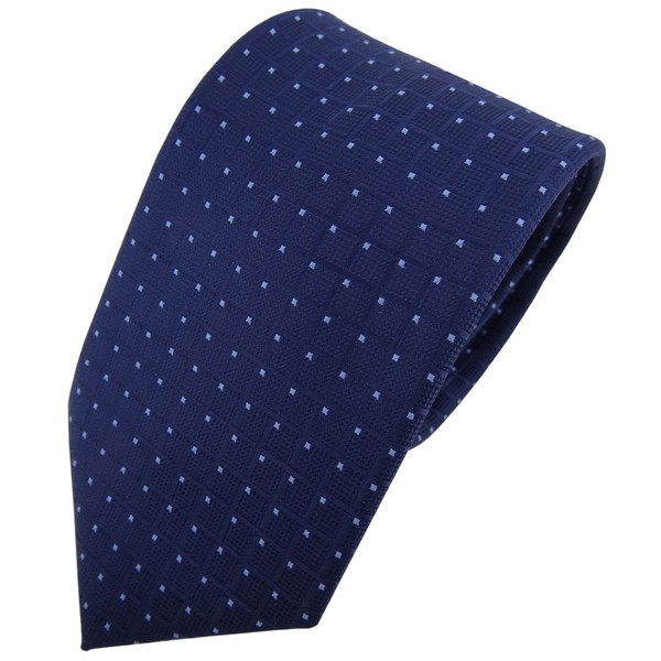 Tigertie Designer Krawatte Blau Dunkelblau Hellblau Gepunktet - Schlips Tie-image