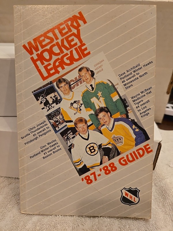1987-88 Western Hockey League Media Guide WHL Canadian Major Junior Hockey
