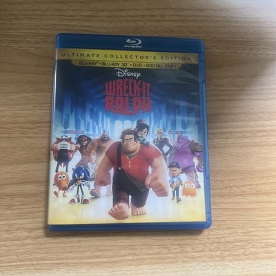 Wreck-It Ralph Blu-ray + 3D + DVD, 2013, 4-Disc Set Ultimate Collector's Edition