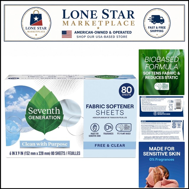 Seventh Generation Free & Clear Dryer Sheets