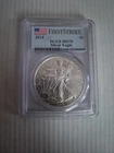 2014 $1 American Silver Eagle PCGS MS70 First Strike Flag Label