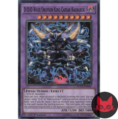 Yugioh D/D/D Wellenvergessen König Caesar Ragnarok DOCS-DE044 Super Rare 1. Auflage NM